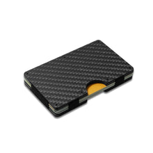 Load image into Gallery viewer, Best selling minimalist carbon fiber credit card holder wallet with money clip