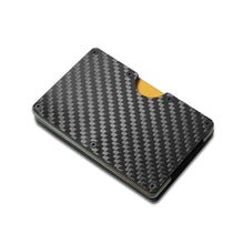 Load image into Gallery viewer, Best selling minimalist carbon fiber credit card holder wallet with money clip