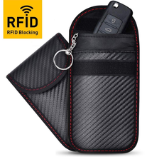 Load image into Gallery viewer, Carbon fiber Anti-theft, RFID Blocking, Credit Card Faraday Bag Pouch
